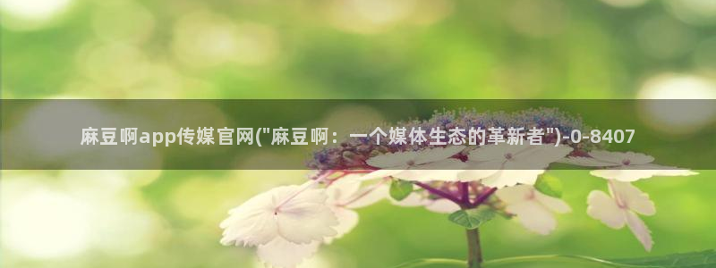 麻豆 高清入口：麻豆啊app传媒官网(\