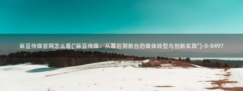 麻豆更新导航：麻豆传媒官网怎么看(\